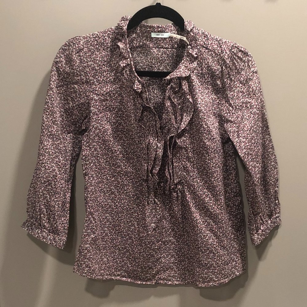 Urban Outfitters Kimchi Blue Blouse in Purple/Grey